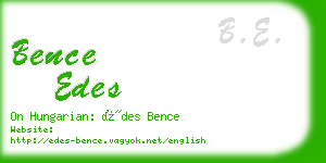 bence edes business card